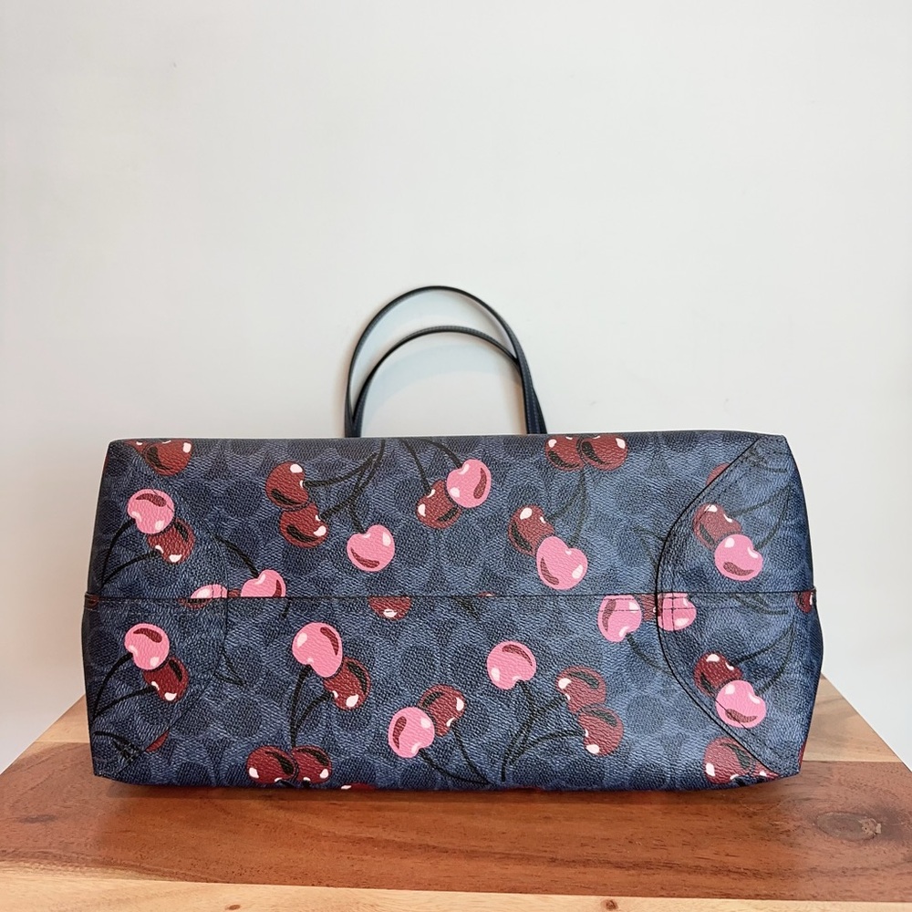 NWT Coach City‎ Tote Bag In Signature Canvas With Cherry Print - Picture 4 of 8